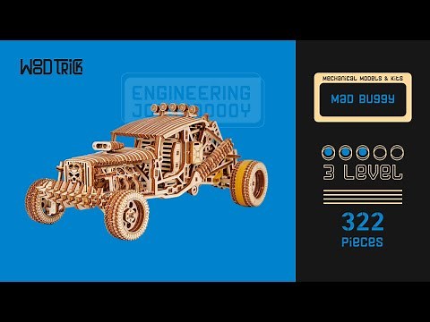 "Mad Buggy" - WoodTrick Wooden mechanical construction kit