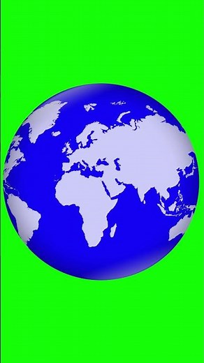 Green Screen - Spinning Earth with Dark Blue Oceans - Free to Use - #shots