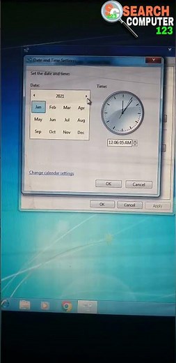 Windows 7 में Date और Time सेट करना सीखें | How To Change Date & Time In Windows 7 | #windows7