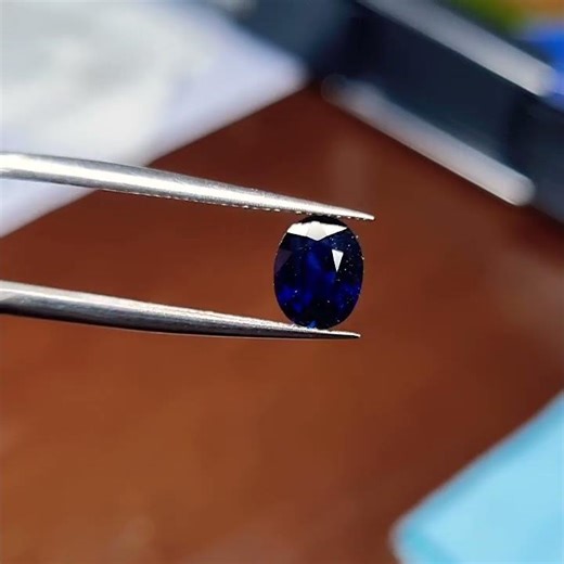 Natural Unheated Dark Blue Sapphire | Oval Sapphire for Fine Jewelry