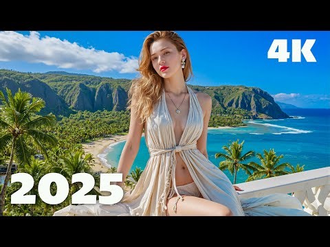Hawaii 4K | Most Beautiful Islands From Above With Tropical Deep House Music - The Deep Sound