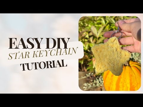 crochet star keychain tutorial | beginner friendly crochet project