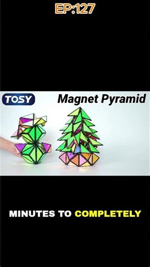 TOSY Magnet Pyramid Stone: 1 Cube,1 Billion Shapes! Creative STEM Puzzle & Stocking Stuffer for Kids