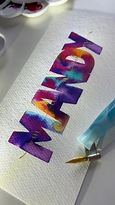 Painting names. #process #letters #mandy #modern #obliquepen | Calligraphynstuff