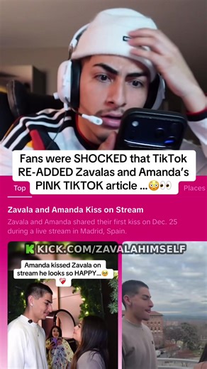 Fans were SHOCKED that TikTok RE-ADDED Zavalas and Amanda’s PINK TIKTOK article …😳👀#amandasolis #fyp #zavala #zavalahimself