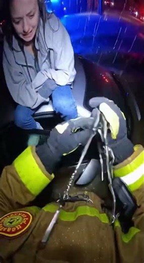 Heroic Firefighter Flood Rescue!