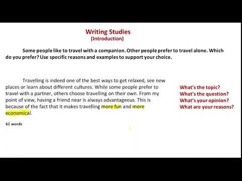 Opinion Essay - Introduction, Body, Conclusion (Full Video)