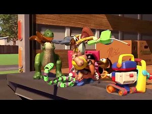 Disney Pixar Toy Story (1995) dog chase scene crossover
