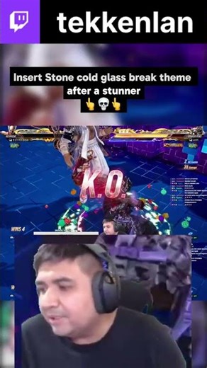 INSERT STONE COLD THEME AFTER A STUNNER! #tekken8 #armorking #shorts