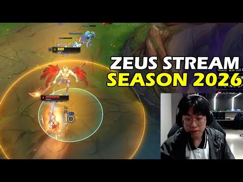 HLE Zeus Stream Zaahen New Season Lol 2026 vs T1 Top Laner