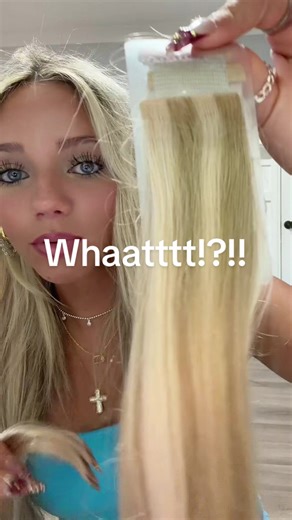 These are so cool - totally invisible edge on your hair extensions!! ##googoohairextensions##hairextensions##tapeinextensions##hairstyle##viral