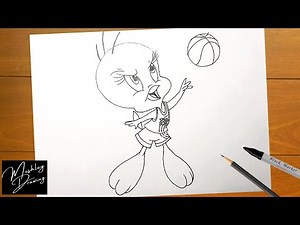 How to Draw Tweety Bird from Space Jam
