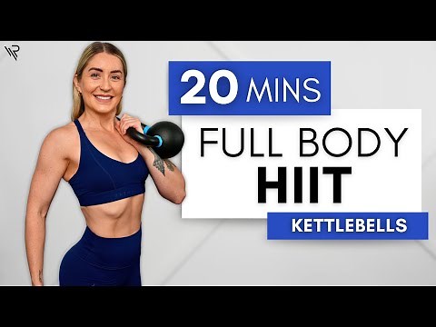 20 Min Full Body Kettlebell HIIT Workout (Cardio/Strength Mix)