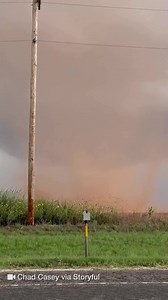 Storm chaser drives directly into a huge dust devil. If you look closely, the dust devil overtakes a farmer as he's on a tractor. There were no serious injuries | FOX 4 News