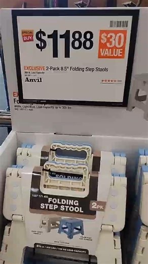 $11.88 for TWO Step Stools at Home Depot