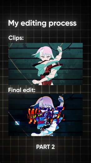 My Editing process part 2 #aftereffects #editing #amvtutorial #cyberpunk #cyberpunkedgerunners