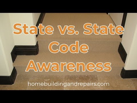 State vs. State - Stairway Building Code Differences (Width & Tread Depth)
