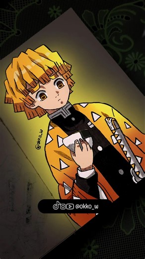 Zenitsu Anime Drawing Tutorial - Ep 2 #zenitsu #demonslayer #animedrawing #アニメの絵 #イラスト