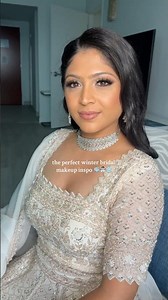 Brides, save this inspo for your winter wedding! 🤍 #winterbrides #winterwedding #mua #indianbride