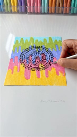 Mandala Art ✨ #art #mandala #viral #trending #shorts #youtubeshorts #subscribe #like #aestheticdiy