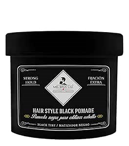 MEL BROS CO. Black Pomade 4oz - Strong Hold - Cover up gray hairs