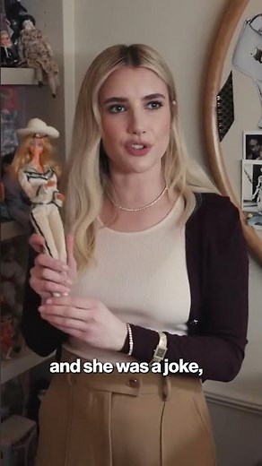 Emma Roberts shows off creepy doll collection in house tour for Architectural Digest