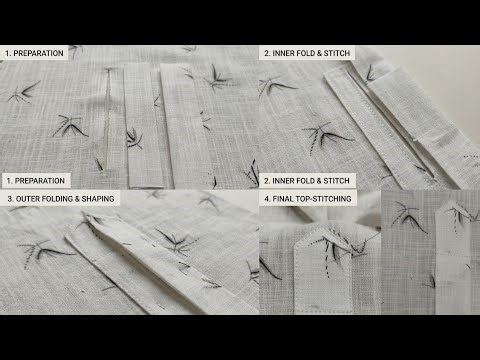 Beginners to Master Sleeves Placket in shirt | 1 Trick = Perfect Sleeves Placket 😍