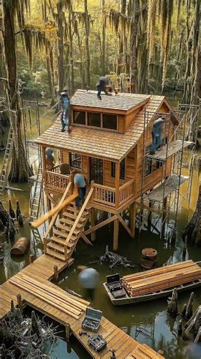 Tiny House in the Swamp | Satisfying Luxury Cabin Makeover