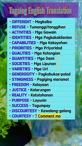 📢Unlock the Secrets of Tagalog: Essential Words You Need to Know! 🇵🇭 Level Up Your Filipino: From Beginner to Fluent with These Key Terms! ✨ Tagalog Made Easy: Master These Words & Impress Your Filipino Friends! 🤩 #FilipinoVocabulary #TagalogLanguage #LearnFilipino #PhilippineCulture #LanguageLearning #FilipinoForBeginners #Tagalog101 #PinoyPride #ItsMoreFunInThePhilippines #TravelPhilippines #everyoneシ゚viralシviralシfypシ゚viralシalシ | John Ines Mina