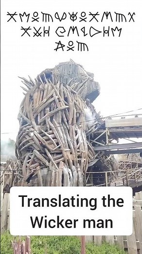 Translating the Wicker Man secret language at Alton Towers
