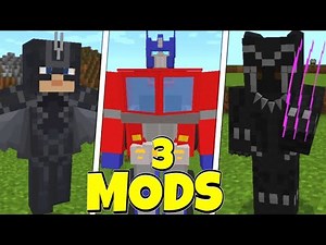 😱Top 3 new SUPERHERO mods for MINECRAFT BEDROCK