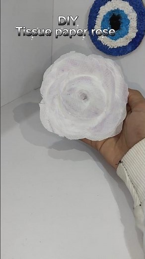 Amazing white Tissue paper Flower Easy Cheap DIY Home Decor Craft ✨ #tissuepaper