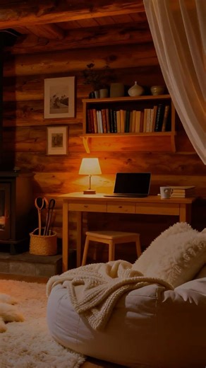 your dream cozy study room ❄️🤍