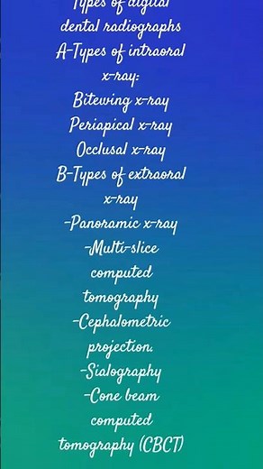 Types of digital dental radiographs( intraoral and extraoral x-ray)#digital dental radiographs