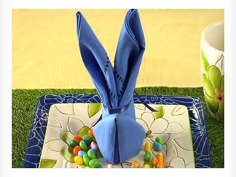 How to Fold a Bunny Napkin | Easy Napkin Design