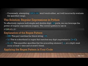 How to Find COM Ports with Single or Double Digits Using re.findall in Python