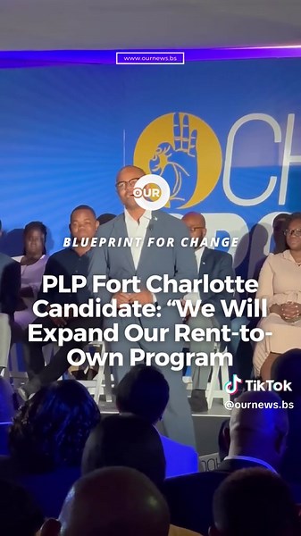 PLP Fort Charlotte Candidate: “We Will Expand Our Rent-to-own Program” Progressive Liberal Party candidate for Fort Charlotte Sebastian Bastian says that the PLP will continue to “build continuous pipelines for affordable homes” for Bahamians - expanding its rent-to-own program. Bastian’s statements were made at Progressive Liberal Party’s Blueprint for Progress Platform launch Wednesday night.