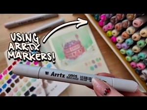 BEGINNER FRIENDLY MARKER TUTORIAL- everything I know about alcohol markers ft. Arrtx!