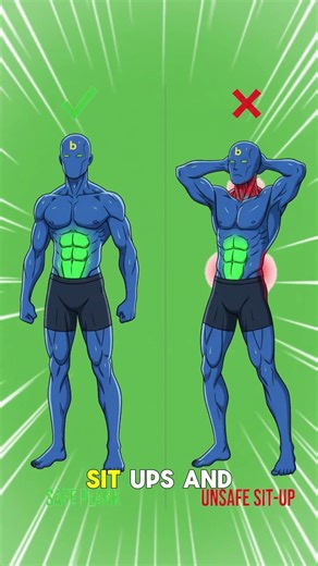 Why Your Abs Workout Hurts Your Back (Fix These Mistakes!) #strongabs #animation #comics