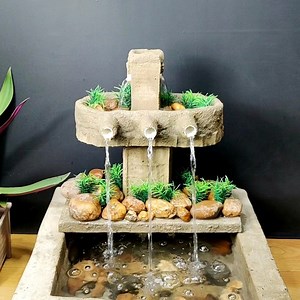197K views · 1.4K shares | Amazing beautiful wonderful waterfall fountain water fountain making at home | M Craft | Facebook