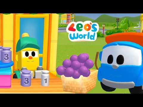Leo the Truck buys grapes at Lifty's shop and other adventures in Leo's World