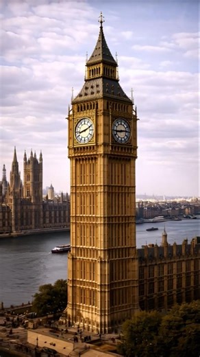 Building BIG BEN LONDON in 30 seconds #shorts #london #bigben #construction #satisfying