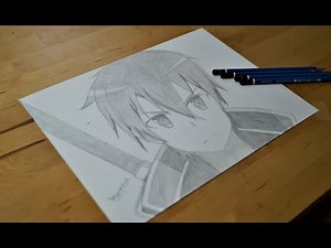 HOW TO DRAW KIRITO FROM [SWORD ART ONLINE] EASY!