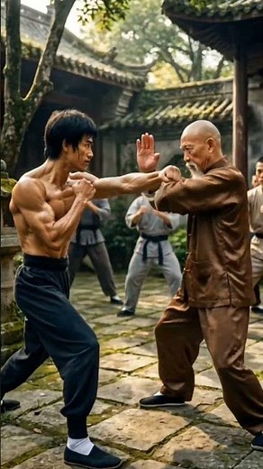 Wing Chun vs Jeet Kune Do Fighting Scene⚡⚡#brucelee #sora #kungfu #wingchun