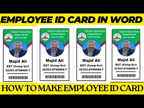 How to Make Employee ID Card in Word