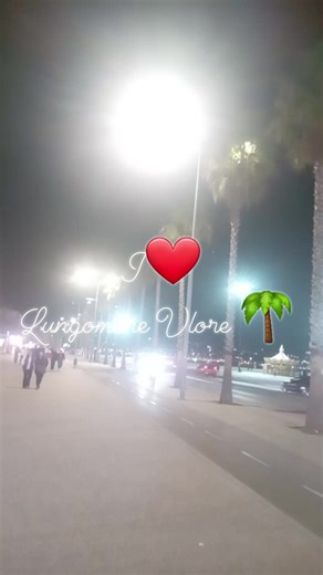 Çaste te bukura mbremje nga shëtitorja Lungomare Vlore 🌴 🚶 #serata #LungomareVlore #Janaqi | Lungomare Vlore