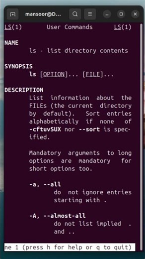 Day 4/100 Linux Commands | Man Command Explained |Manual #linuxcommandlinetutorial