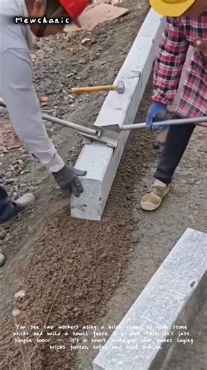 Building a Park Fence – Brick Clamp Technique 🧱