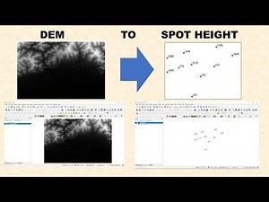 DEM to SPOT HEIGHT by QGIS version 3.10.14