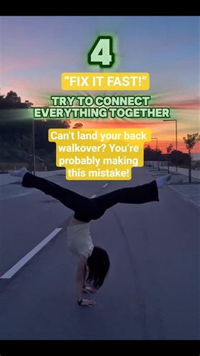 Why Your Back Walkover Fails (And 3 Ways to Fix It) #shorts